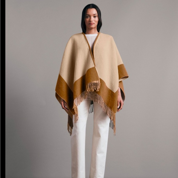 Rag and Bone highlands wool poncho -reversible